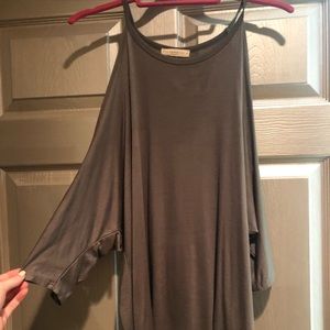 New-long sleeve-open arm slits-size S